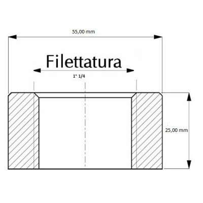 Boccola filettata