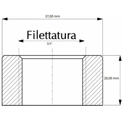 Boccola filettata