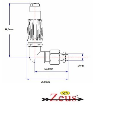 Light curved machine gun/spray cannon jet with 1/4' male connection