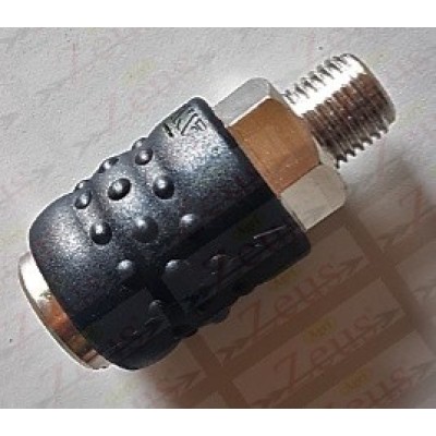 Quick female coupling with 1/4' male for air