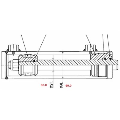 Kit guarnizioni cilindro alesaggio 60