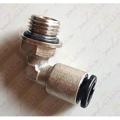 90° 1/4' male swivel fitting for 8 mm pipe with OR
