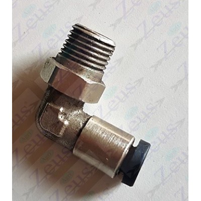 90° 1/4' male fitting for 6 mm pipe with OR