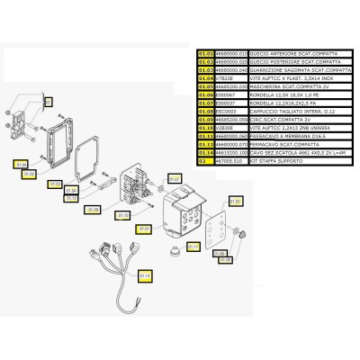 Compact 2 section control box