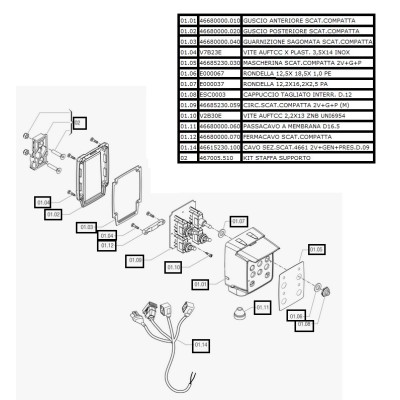 Compact control box 2 sections, general, pressure, m.function.