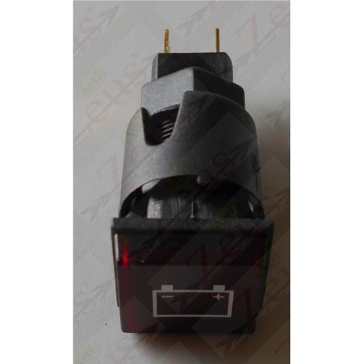 Red battery indicator light 24x24mm
