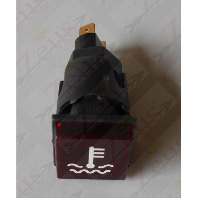 Spia rossa temperatura acqua 24x24mm