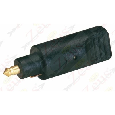 2 P plastic plug with cable clamp