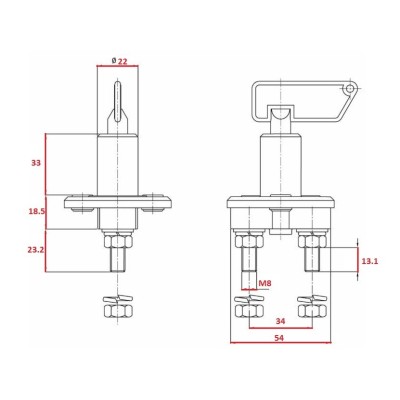 Staccabatteria 2500A/5" 100A 12/24