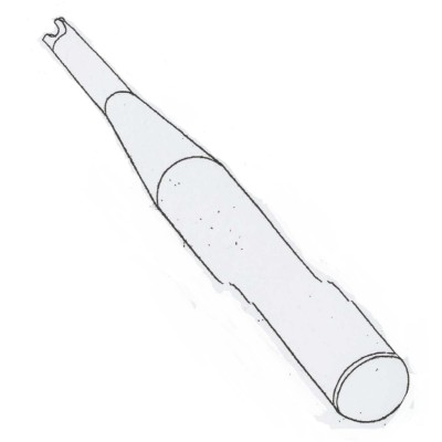 Front cap removal wrench for LISAM pneumatic scissors model S.L.Y.