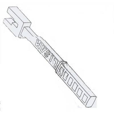 Valve disassembly wrench for LISAM pneumatic scissors model S.L.Y.