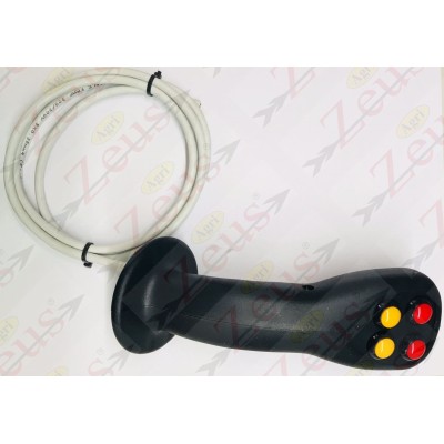 Ergonomic handle joystick with 4 buttons