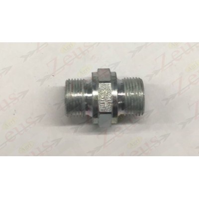 STRAIGHT ADAPTER, NIPPLE 3/8"X3/8" M-M