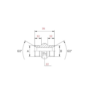 ADATTATORE DIRITTO, NIPPLO 3/8"X3/8" M-M
