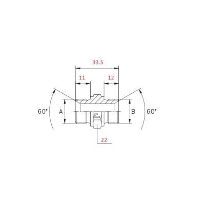 ADATTATORE DIRITTO, NIPPLO 1/4"X3/8" M-M