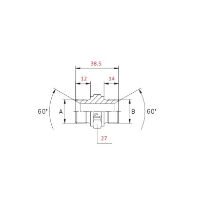 ADATTATORE DIRITTO, NIPPLO 1/2"X3/8" M-M