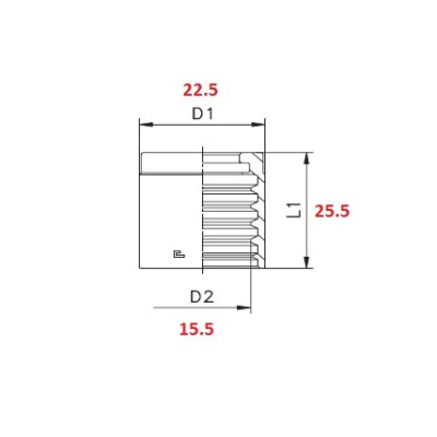 BOCCOLA 1/4"