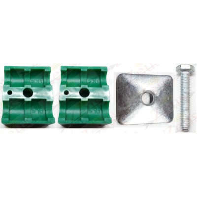 PLACCHETTE, BLOCCHETTO FERMATUBI 2 POSTI DIAMETRO 10