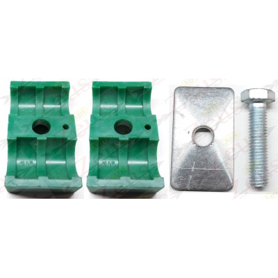 PLATES, PIPE STOPPING BLOCK 2 PLACES DIAMETER 16