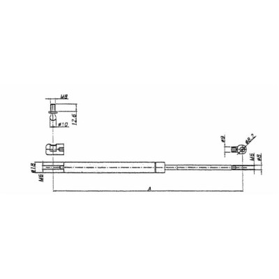 GAS SPRING N200 L550 C234