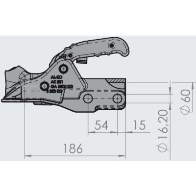 HEAVY TYPE CAST IRON BALL HOOK