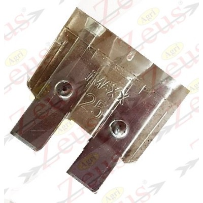 DOUBLE BLADE FUSE 25 AMP TRANSPARENT 19X20mm