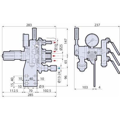GRUPPO COMANDO VDR50 2 VIE COMPLETO