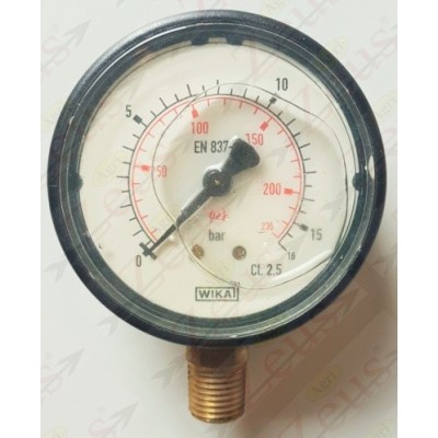 WATER PRESSURE GAUGE DIAMETER 63 SCALE 16 CONNECTION UNDER 1/4'