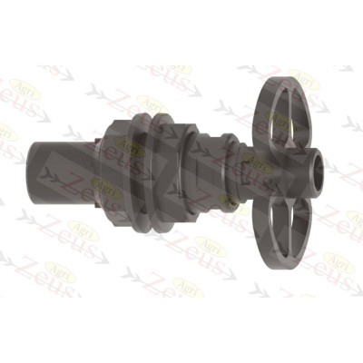 Container washing jet valve for rotating can washer head