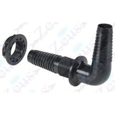 90° G 1'' CURVED BULKHUT FITTING