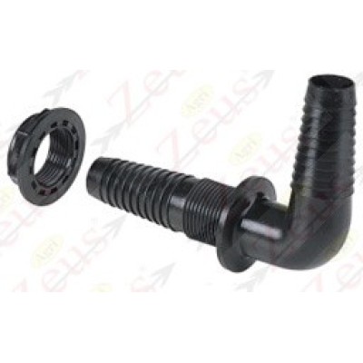 RACCORDO PASSAPARETE CURVO 90° G 3/4''