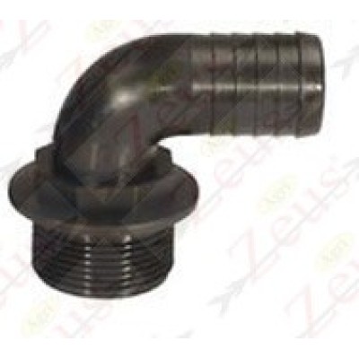 RACCORDO PORTAGOMMA CURVO FILETTO MASCHIO 90° G 3/8'