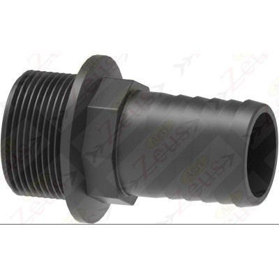 Raccordo portagomma dritto filetto maschio G 1 1/2