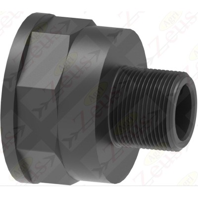 Riduzione femmina 1"1/4 x 3/4'' maschio in plastica