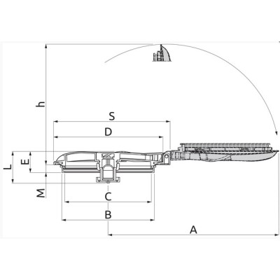 Coperchio ribaltabile d. 462 Atomizzatore