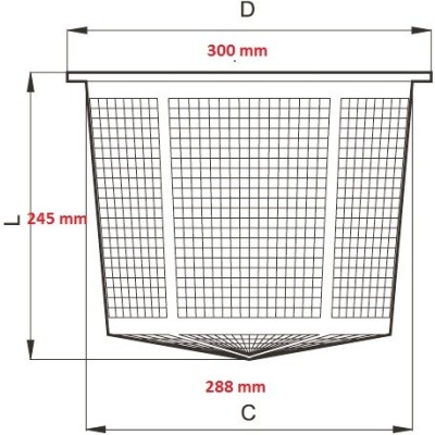 FILTRO A SACCO DIAMETRO 300/288X245