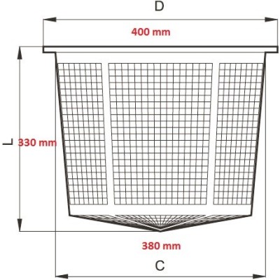 FILTRO A SACCO DIAMETRO 400/380X330