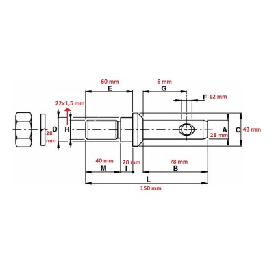 ATTACHMENT PIN 28X22