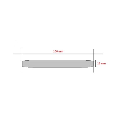 LINGUETTA CHIAVETTA LUNGA 100 LARGA 15 mm