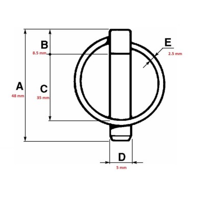 SPINA SCATTO TONDA Ø5X48MM