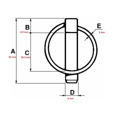 ROUND SNAP PLUG Ø6X55MM