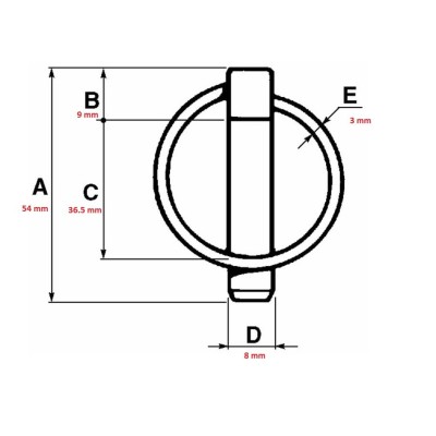SPINA SCATTO TONDA Ø8X54MM