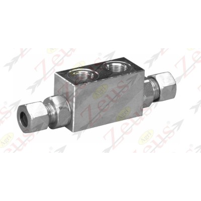 BLOCK VALVE INLET 3/8" OUTLET 12 L