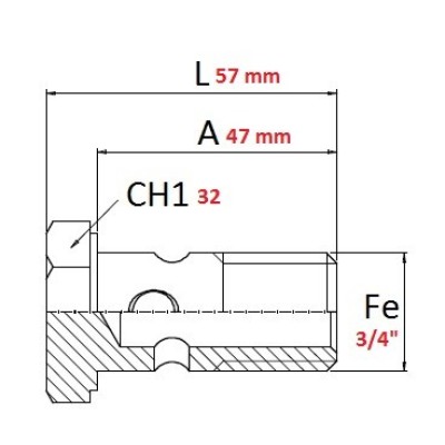 VITE CAVA 3/4"