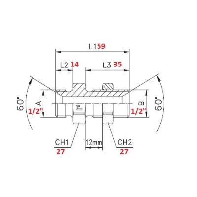 PASSA PARETE M 1/2"X1/2" M