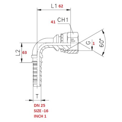 90° 1" BEND FITTING TO PRESS