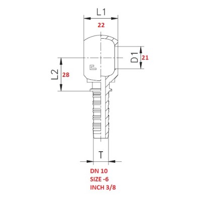 RACCORDO OCCHIO 1/2"X3/8" A PRESSARE