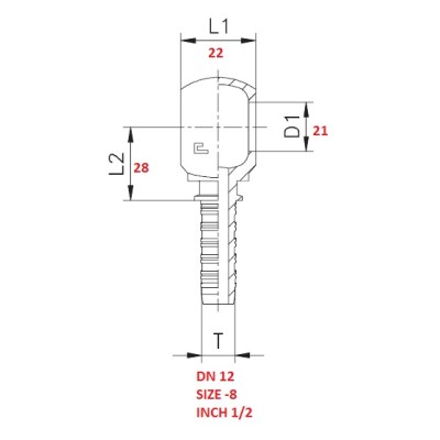 RACCORDO OCCHIO 1/2" A PRESSARE