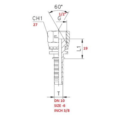 STRAIGHT 1/2"X3/8" PRESS FITTING