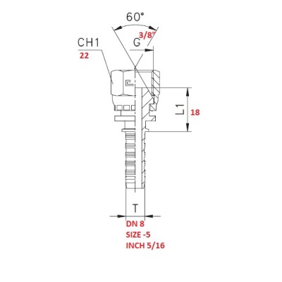 RACCORDO DRITTO 3/8"X5/16 A PRESSARE
